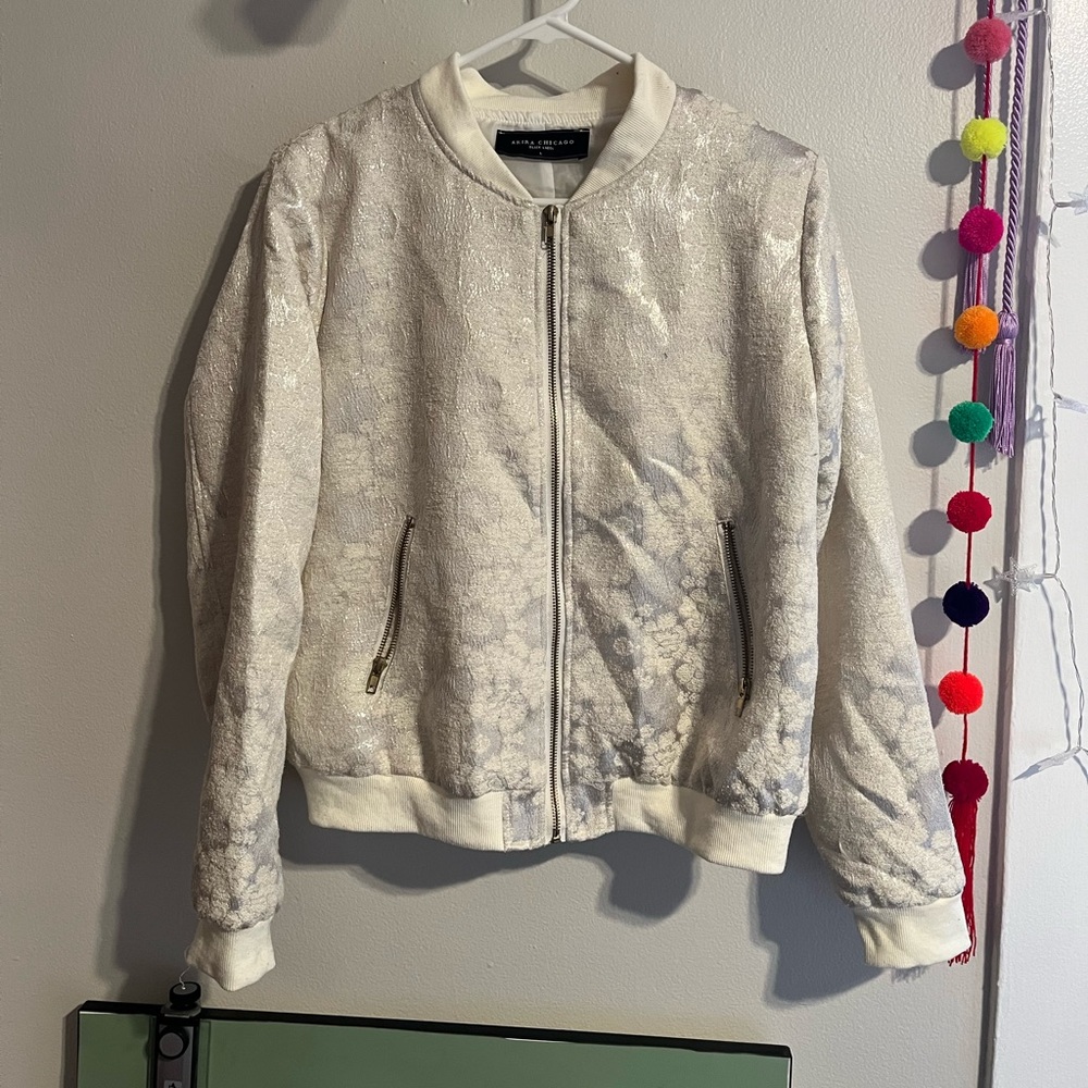 AKIRA Jacquard Bomber Jacket